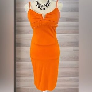 Bright orange dress by Rubber Ducky Productions sz large